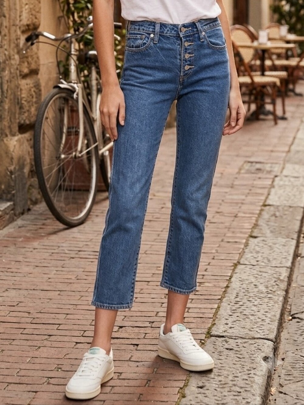 NWT Levi's Wedgie High Rise Crop Straight Sz 27